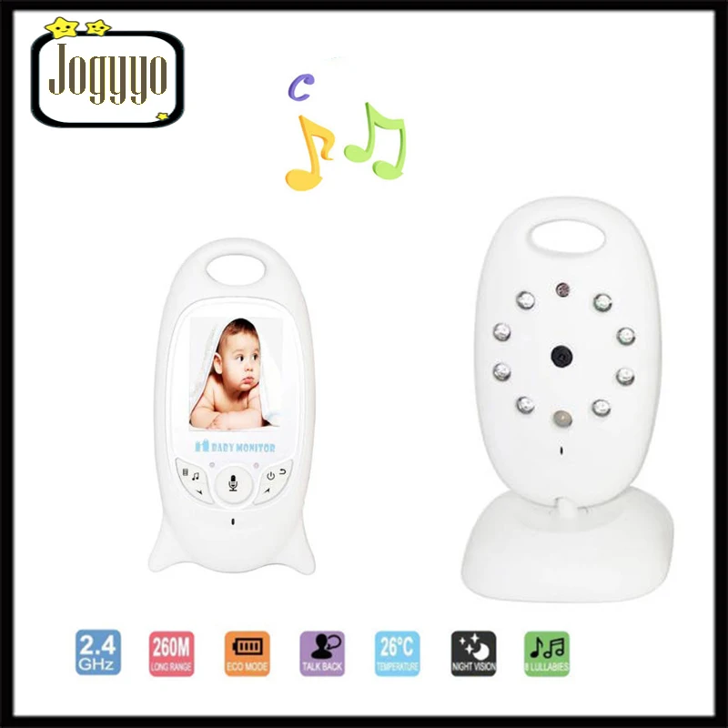 

VB601 Wireless Video Baby Monitor Night Vision Motion Detection Small Camera Two-way Intercom LED Temperature Monitoring