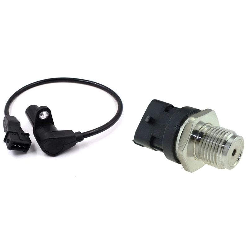 

2 Pcs Car Accessories: 1 Pcs Fuel Rail Pressure Sensor & 1 Pcs Crankshaft Position Sensor CKP2057