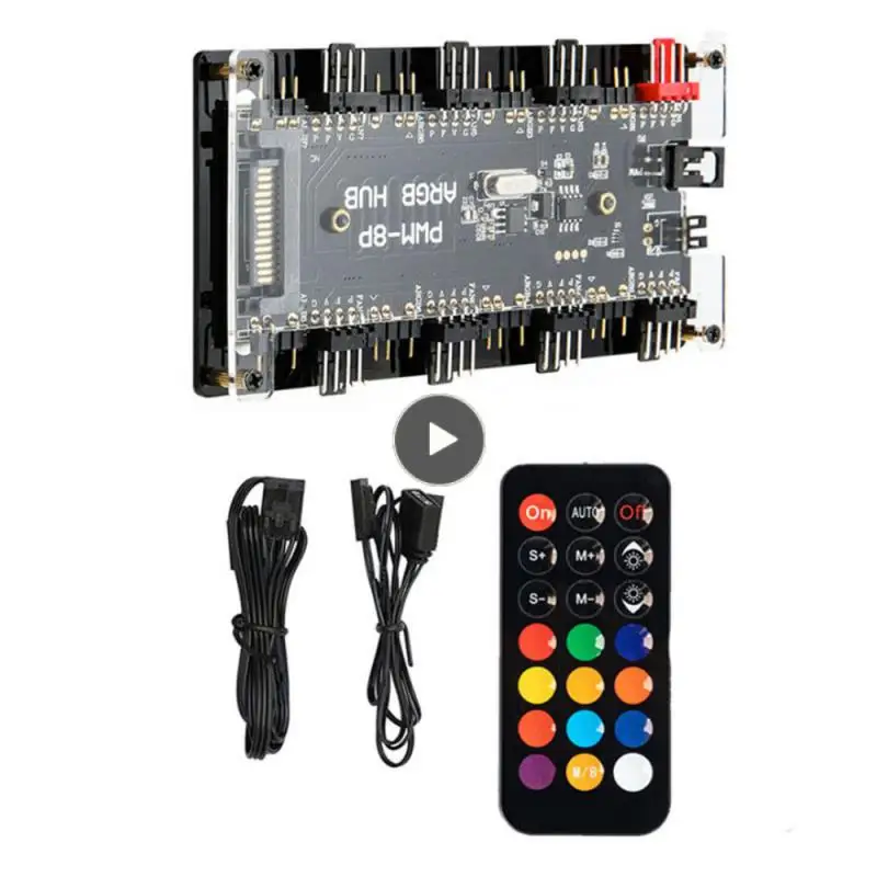 

Two-in-one Hub With Shell Sata 2-in-10-port Hub With Shell Sata Combo Pack Adapter Argb Ten-port Hub Sata With Shell Controller