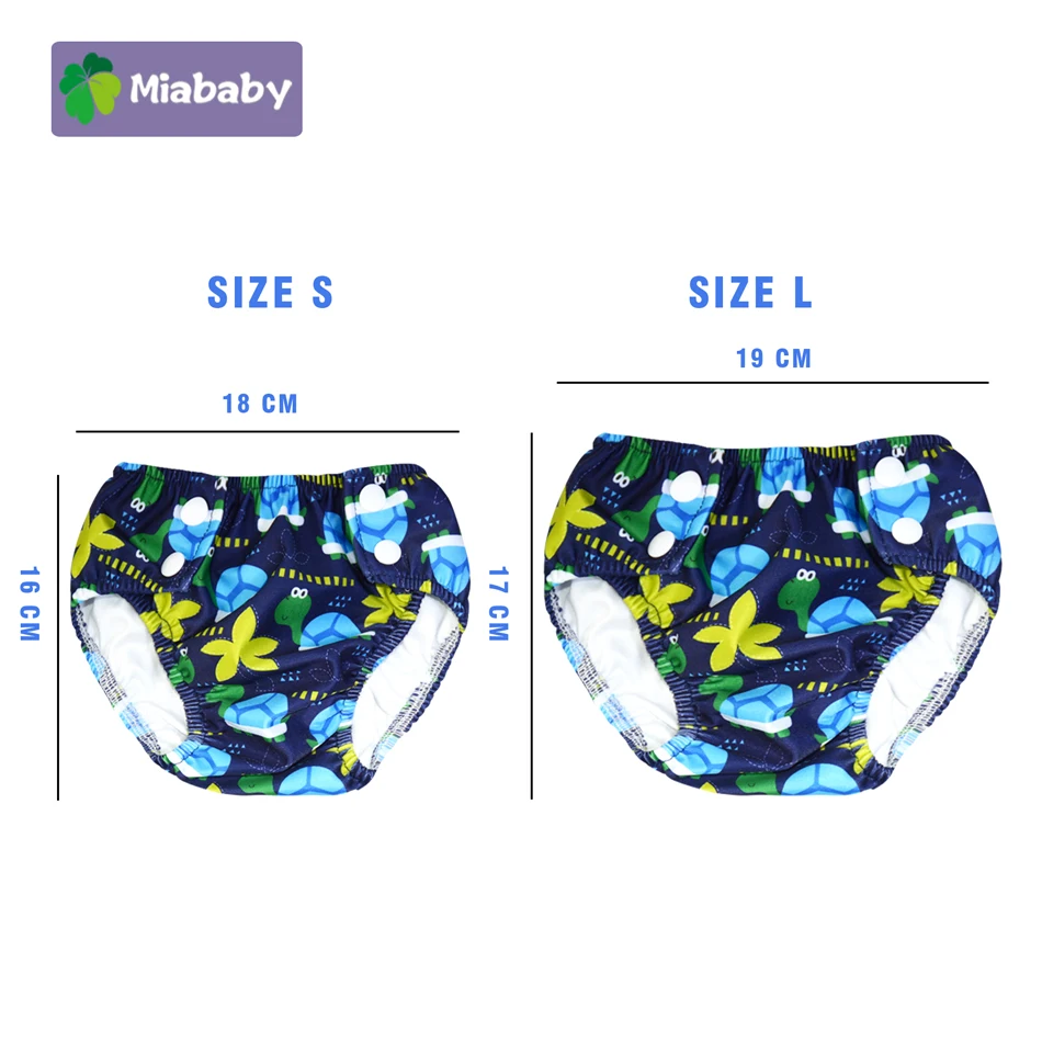 Детские подгузники для плавания водонепроницаемые регулируемые тканевые