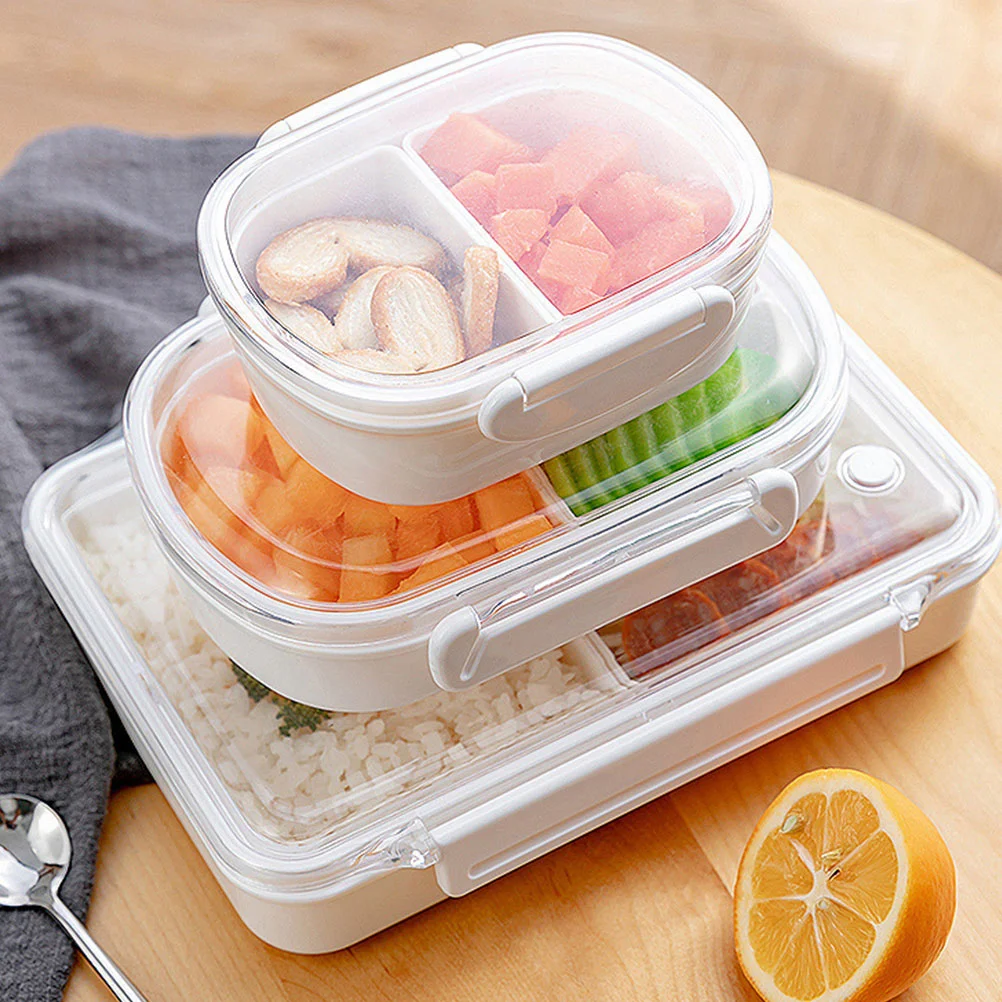 Compartment Fruit Box Portable Food Plastic Bento Sealing Container |