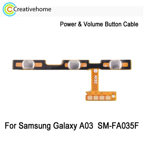 Кнопка питания и громкости гибкий кабель для Samsung Galaxy A03 фотография телефона запасная часть