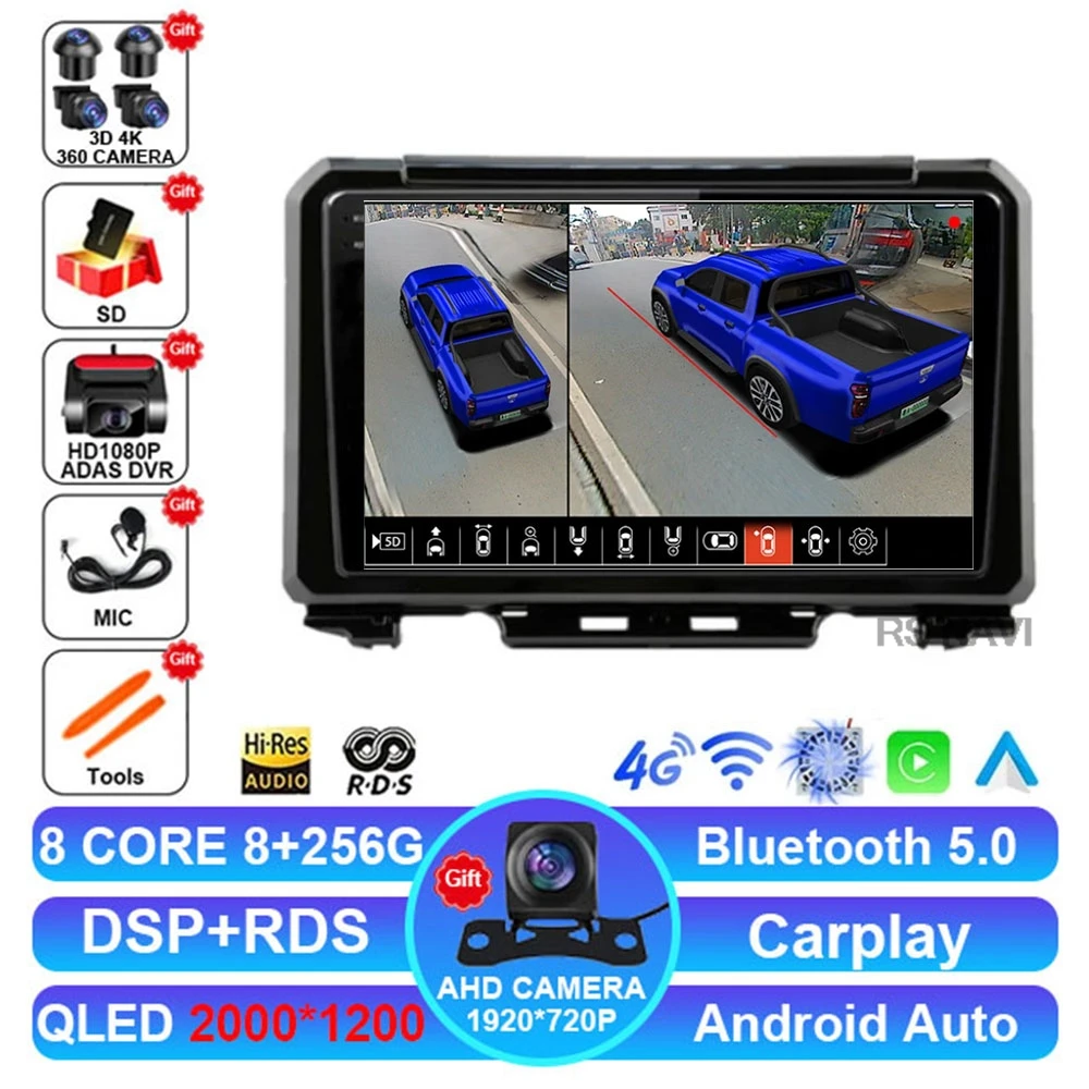 

Автомобильное радио Android 15 для Suzuki Jimny JB64 JB74 2018 2019 2020, авторадио DVD, головное устройство Viedo Player 4G LTE, мультимедиа Qualcomm