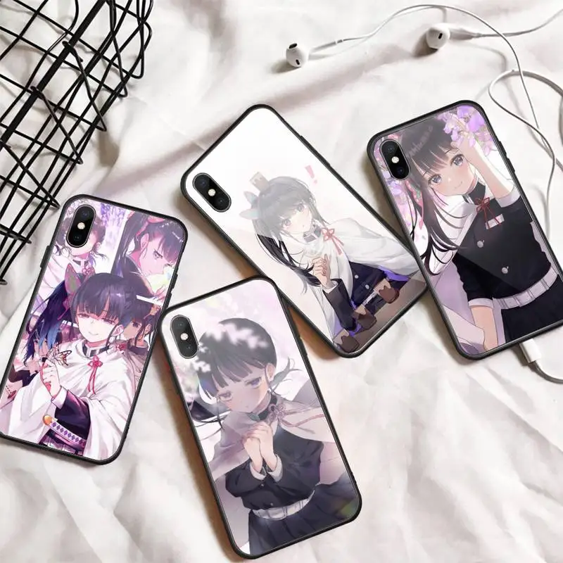 

Tsuyuri Kanawo Demon Slayer Phone Case Tempered glass For iphone 11 12 13 PRO MAX mini 6 7 8 plus X XS XR