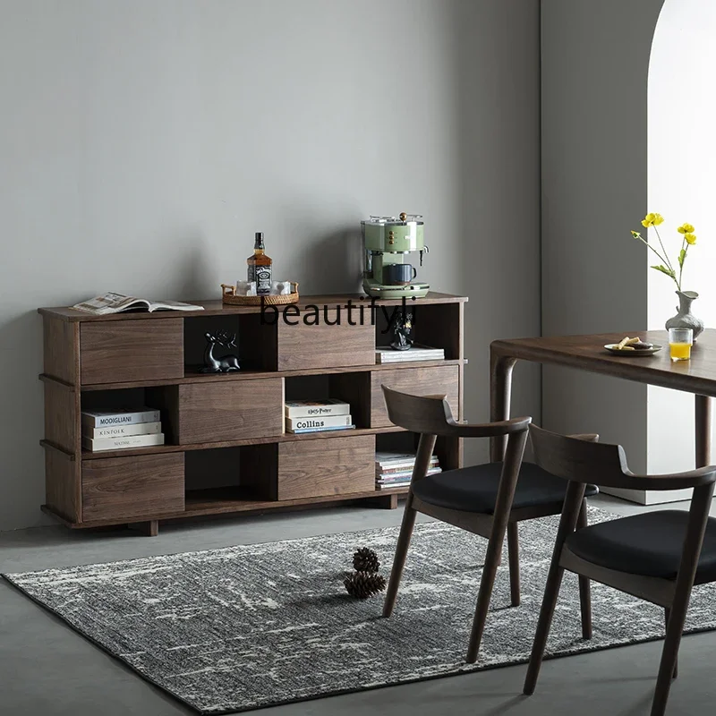 Книжный шкаф B6 из черного ореха