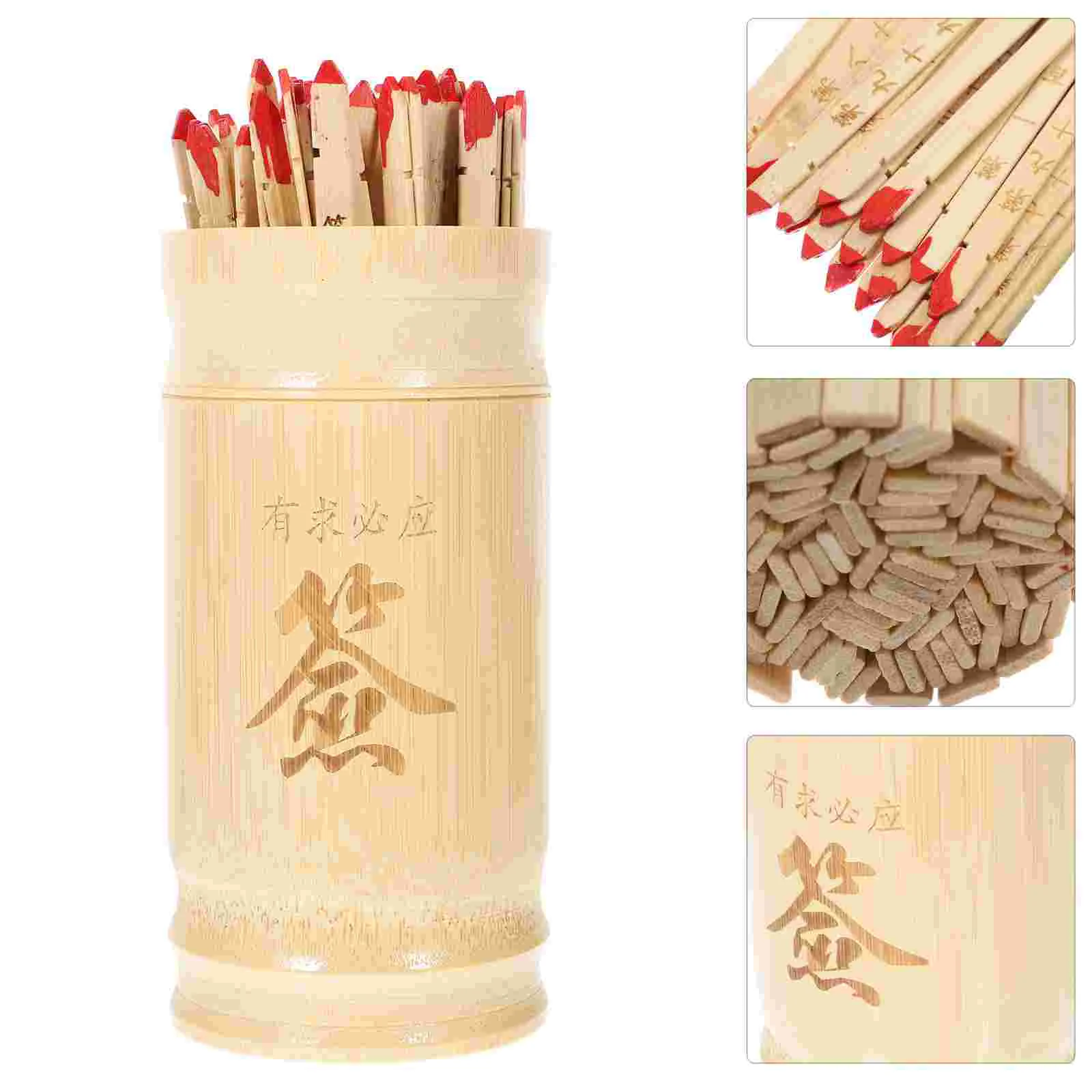 

Vintage Gifts Avalokitesvara Lottery Chinese Divination Sticks Style Divination Supply Wood