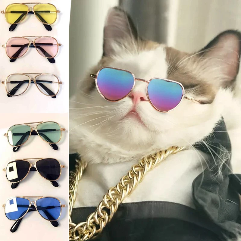 

Новинка Аксессуары для собак и кошек для домашних животных очки солнцезащитные очки Аксессуары для щенков товары украшения линзы гаджеты т...