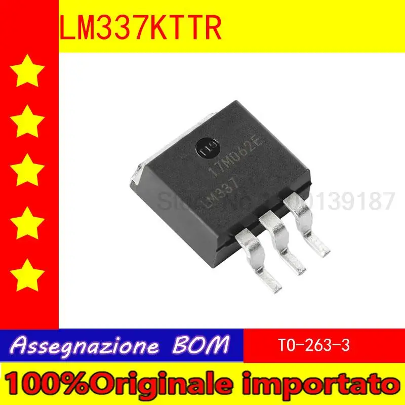 

100% оригинал 5 шт./лот импортная мебель для дома/LM337KTTR the TO - 263-3 Регулируемый Линейный чип регулятора отрицательного напряжения
