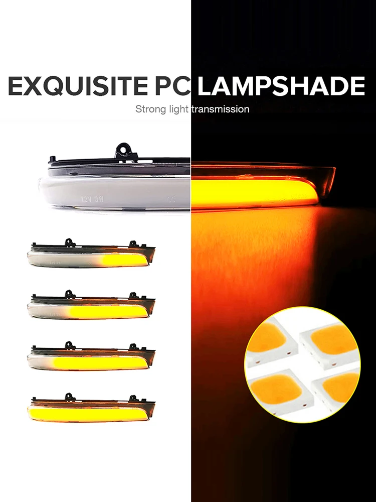 Светодиодный указатель поворота для зеркала заднего вида 2 шт. указатели Volkswagen GOL