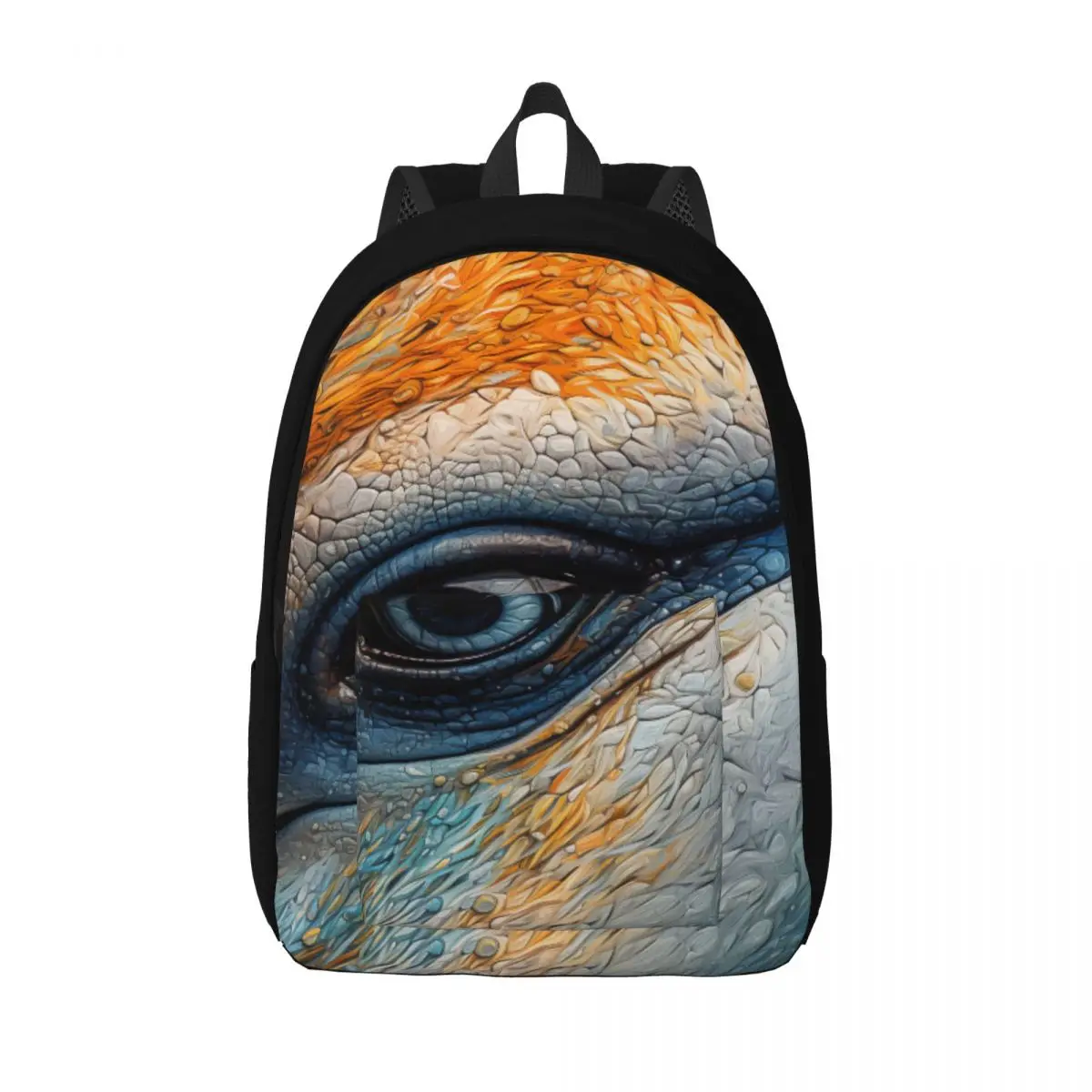 

Dolphin Canvas Backpacks Animal Eyes Unisex Leisure Backpack Fitness Bags