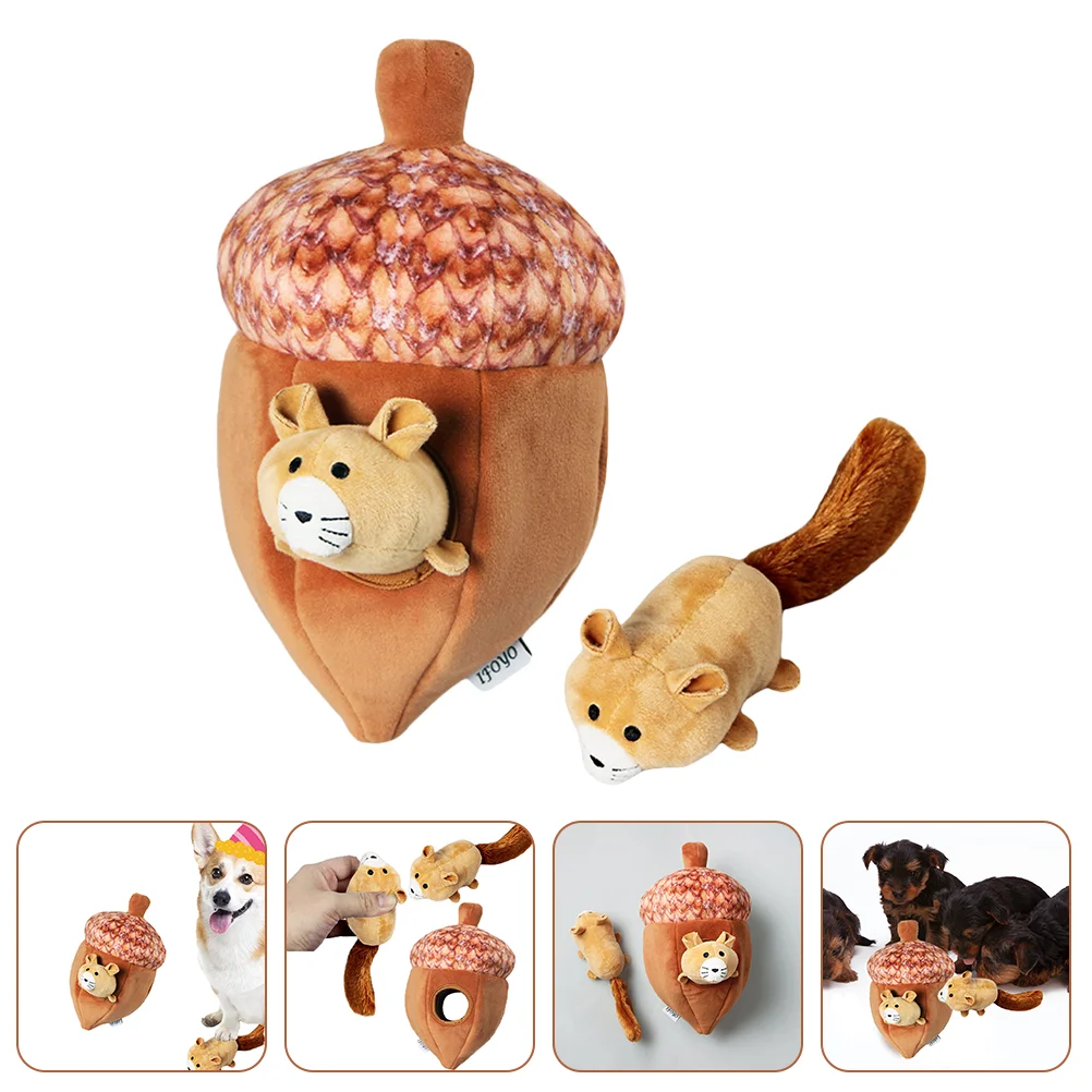 

Plush Pet Dog Animal Toy Toys Stuffed Plaything Puzzle Interactive Teething