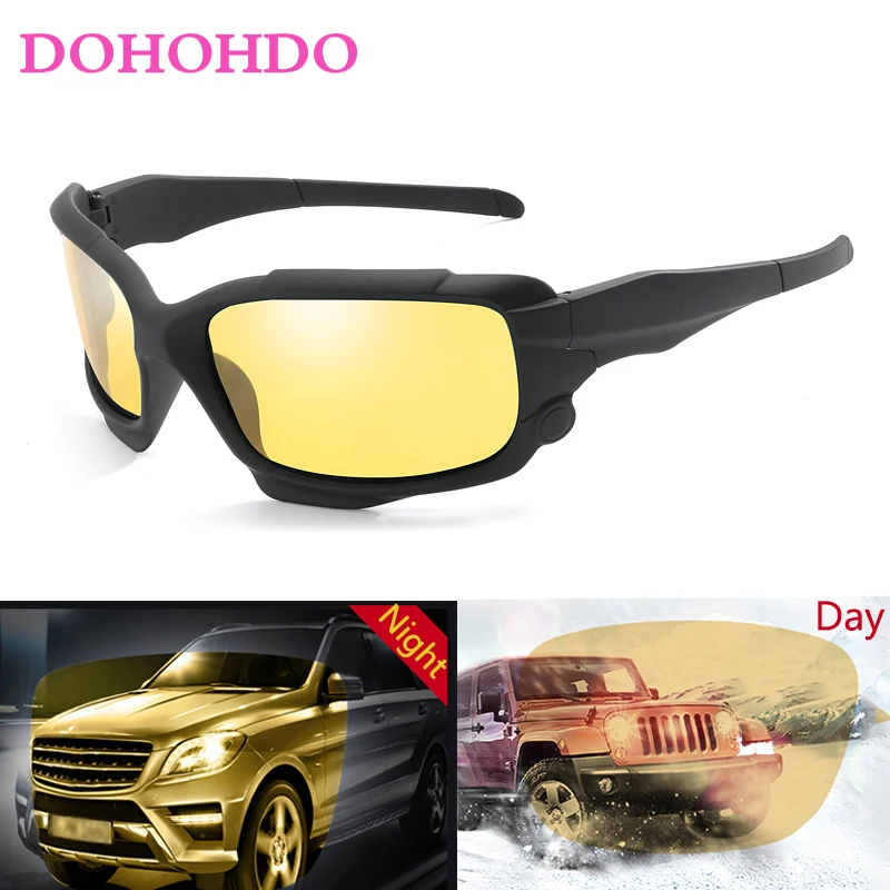 

DOHOHDO Women Men Car Driving Polarized Sunglasses Reflective Night Vision Anti-glare Goggles Car Sunshade Plarization Sunglasse