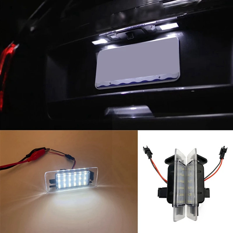 

12V 3W LED Number License Plate Light Lamp Canbus No Error For 2015-2022 Chevy Tahoe Suburban GMC Yukon XL ATS