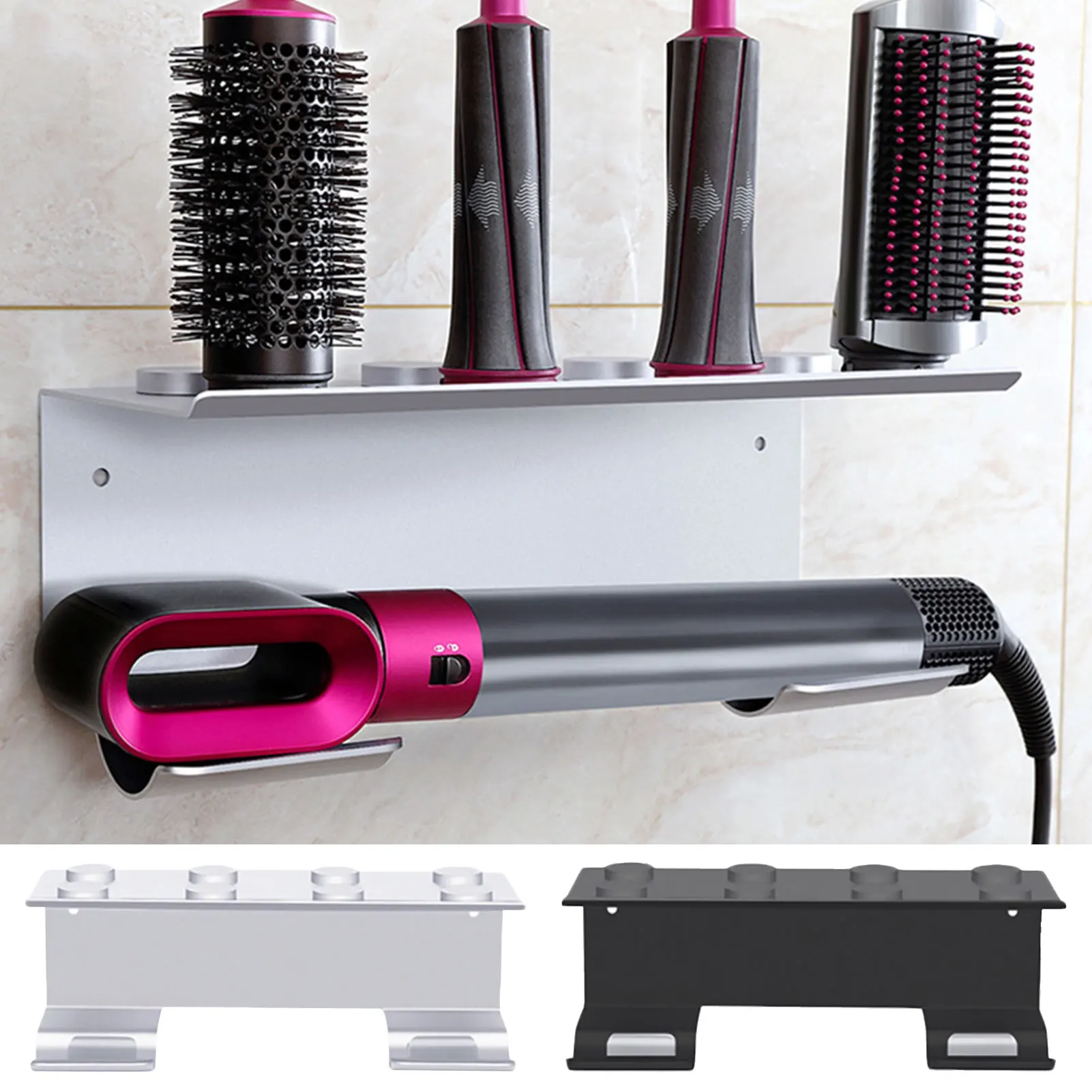 

Для Dyson держатель для фена кронштейн без дырочек настенный держатель для хранения вешалка для завивки утюга Органайзер кронштейн