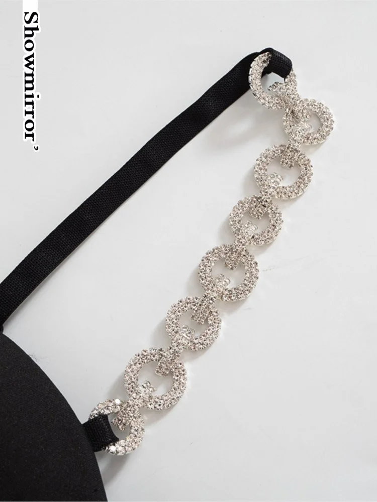 Showmirror Женская пикантная блузка с воротником-лодочкой и открытыми плечами