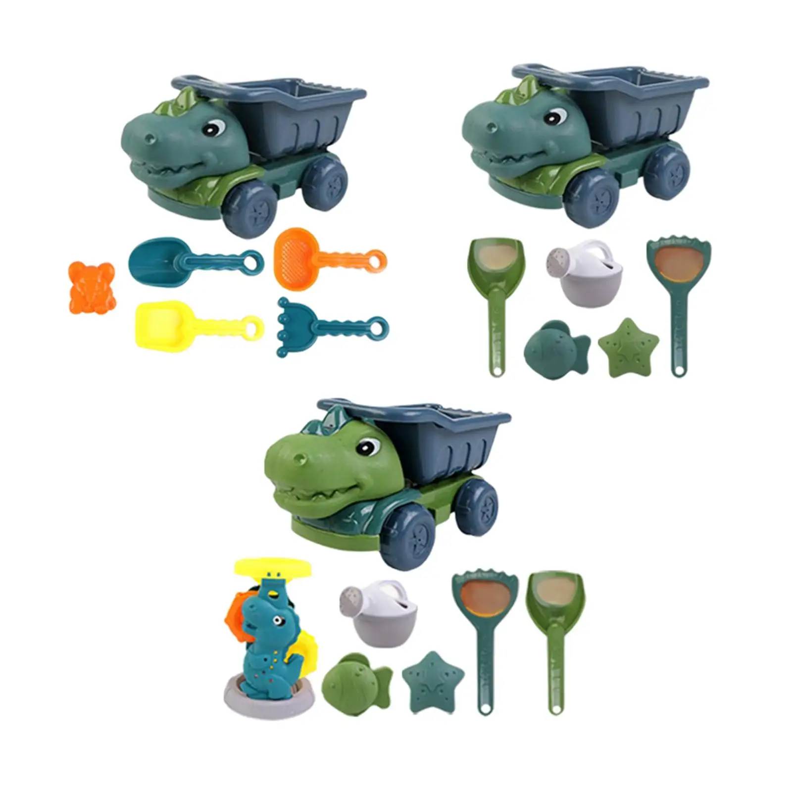 

Plastic Dinosaur Truck Sand Beach Toy Play Vehicle for Games Outdoor Seaside Activity Birthday Gifts