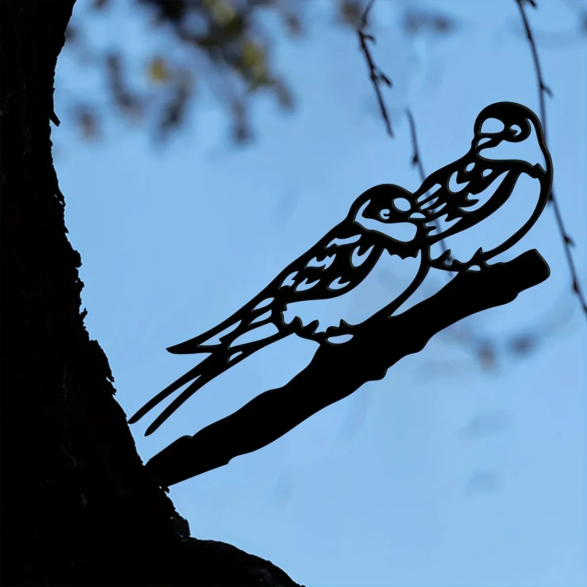 Металлические бутоны силуэт птиц из пера деревенский уличный Декор для дома и