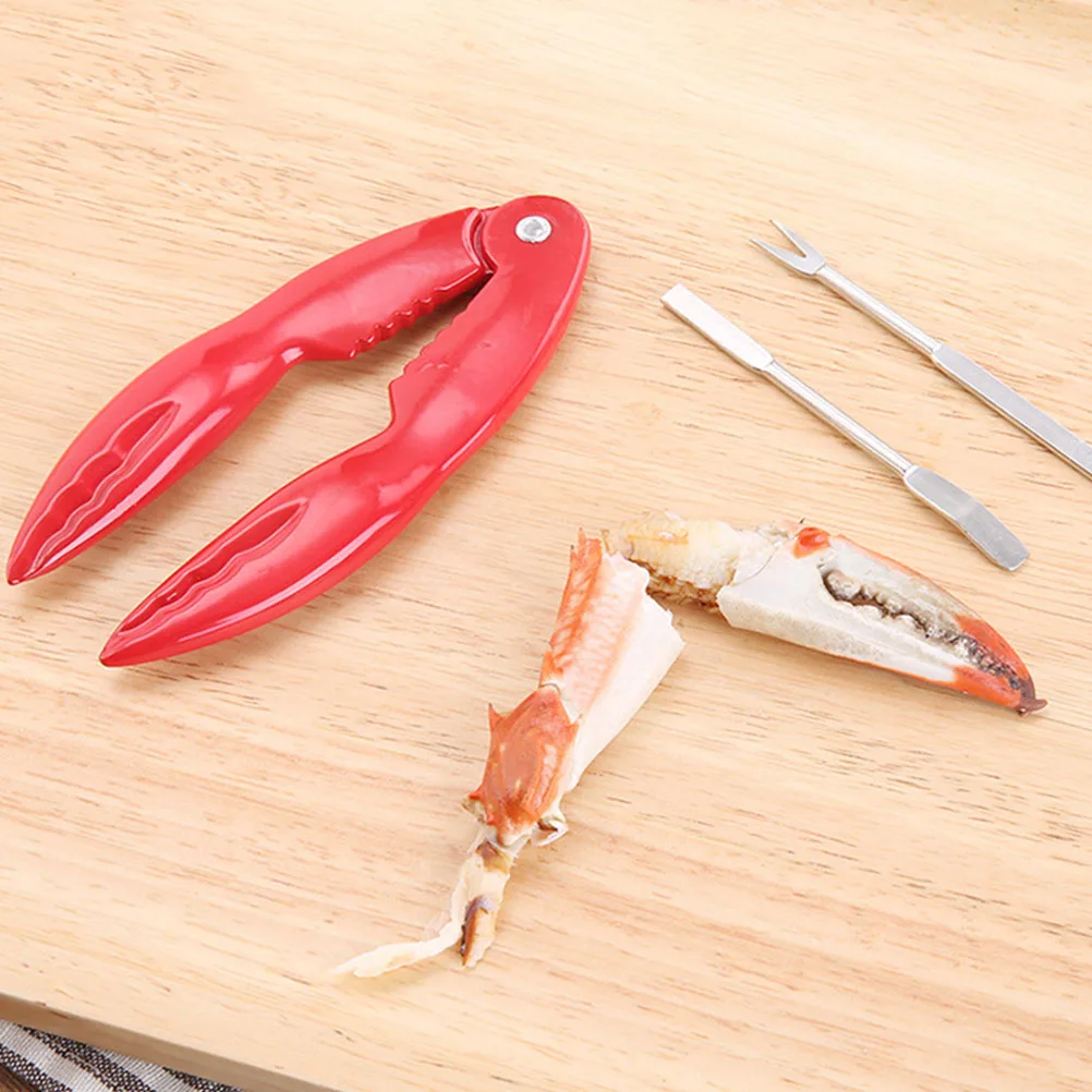 

2pcs Crab Cracker Crab Sheller Walnut Nut Clip Seafood Shears Lobster Scissors Kitchen Sea Food Tools Aluminum Alloy Lobster