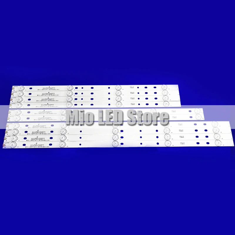 

Светодиодная лента для подсветки AKAI AKTV551 AKTV5512TS JS-D-JP5520-A41EC B51EC C51EC (60416) MS-L0956-L M R YS_LE469119 4A + 2B + 4C, 10 шт.