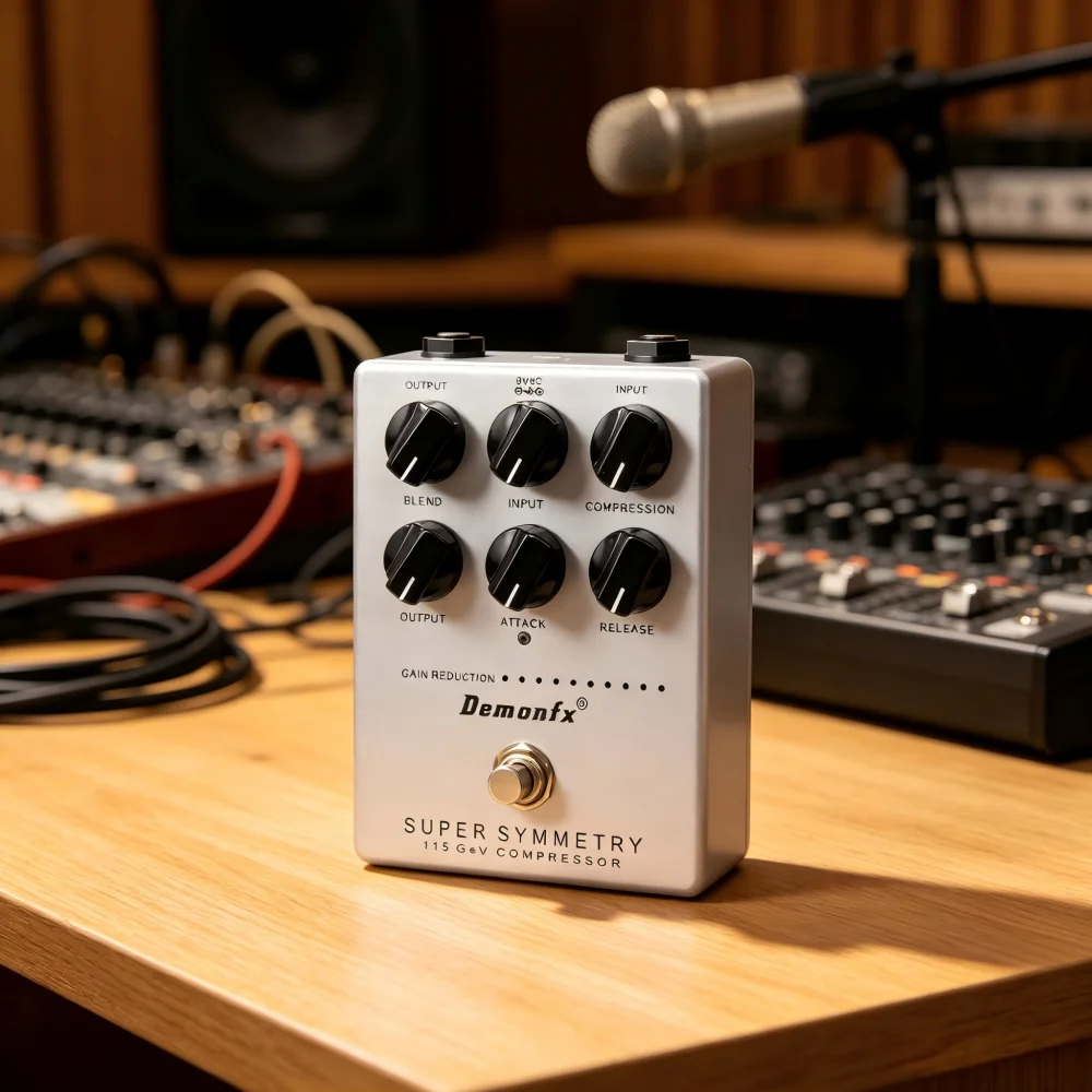 Фото Современный компрессор Dem Super Symmetry Bass Pedal с функцией Twist Envelope, прозрачностью и точностью звука для бас-гитаристов №2
