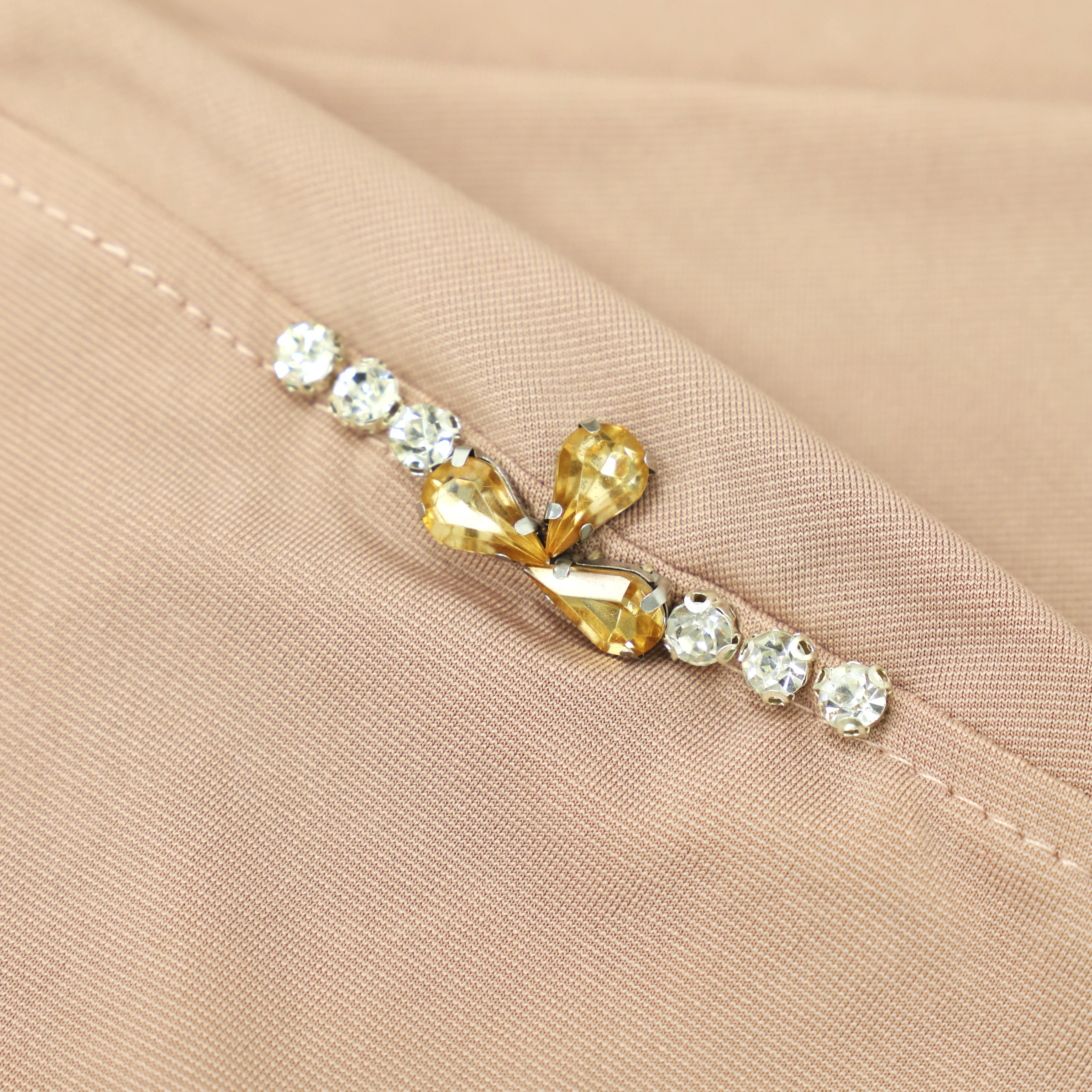 Женский Элегантный Однотонный Арабский Хиджаб С Цветочным Узором Из Бисера