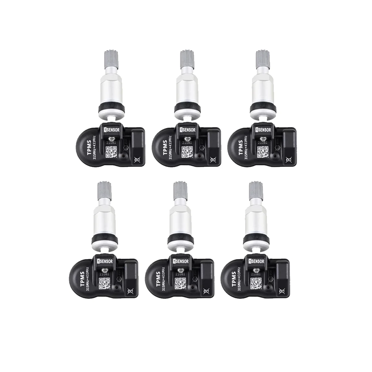 Программируемый TPMS датчик 6 шт. 433 МГц 315 давления в шинах универсальный 2-в-1 для-Autel