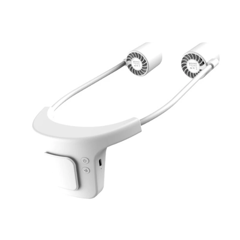 

HOT!2000Mah Mini Neck Fan Portable USB Rechargeable Bladeless Mute Sports Fans For Outdoor Cooling Fan Air Cooler