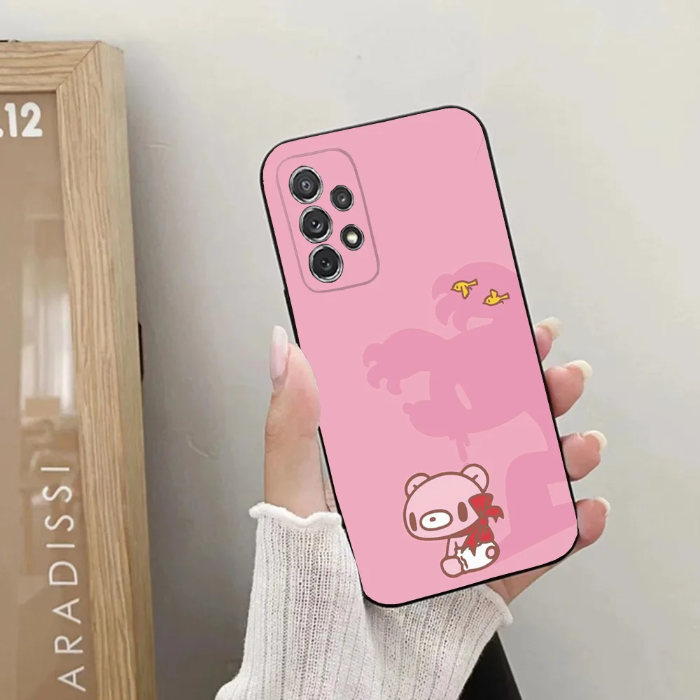 Милый чехол для телефона с мишкой G-Gloomy Samsung Galaxy A13 A21s A22 A31 A32 A52 A53 A71 A80 A91 мягкий