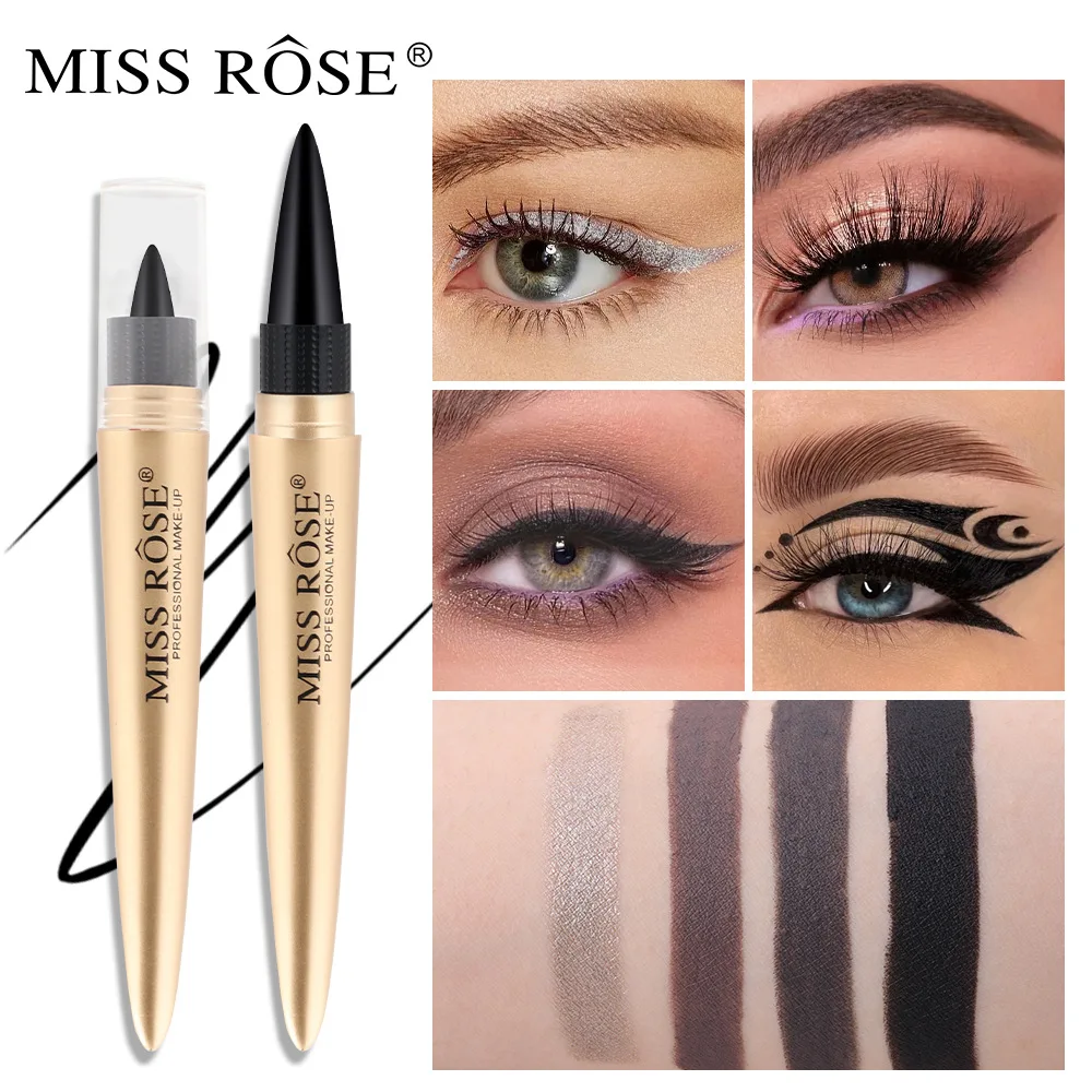 

Miss Rose Cool Black Colorful Silky Rich Eyeliner Color Eyeliner Waterproof Non-smudgeon Eyeliner Plaster Makeup Tools Cosmetics