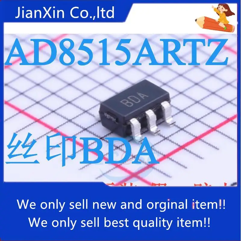 

10pcs 100% orginal new AD8515ARTZ-REEL7 SOT-23-5 AD8515 Silkscreen BDA/AOH low power op amp