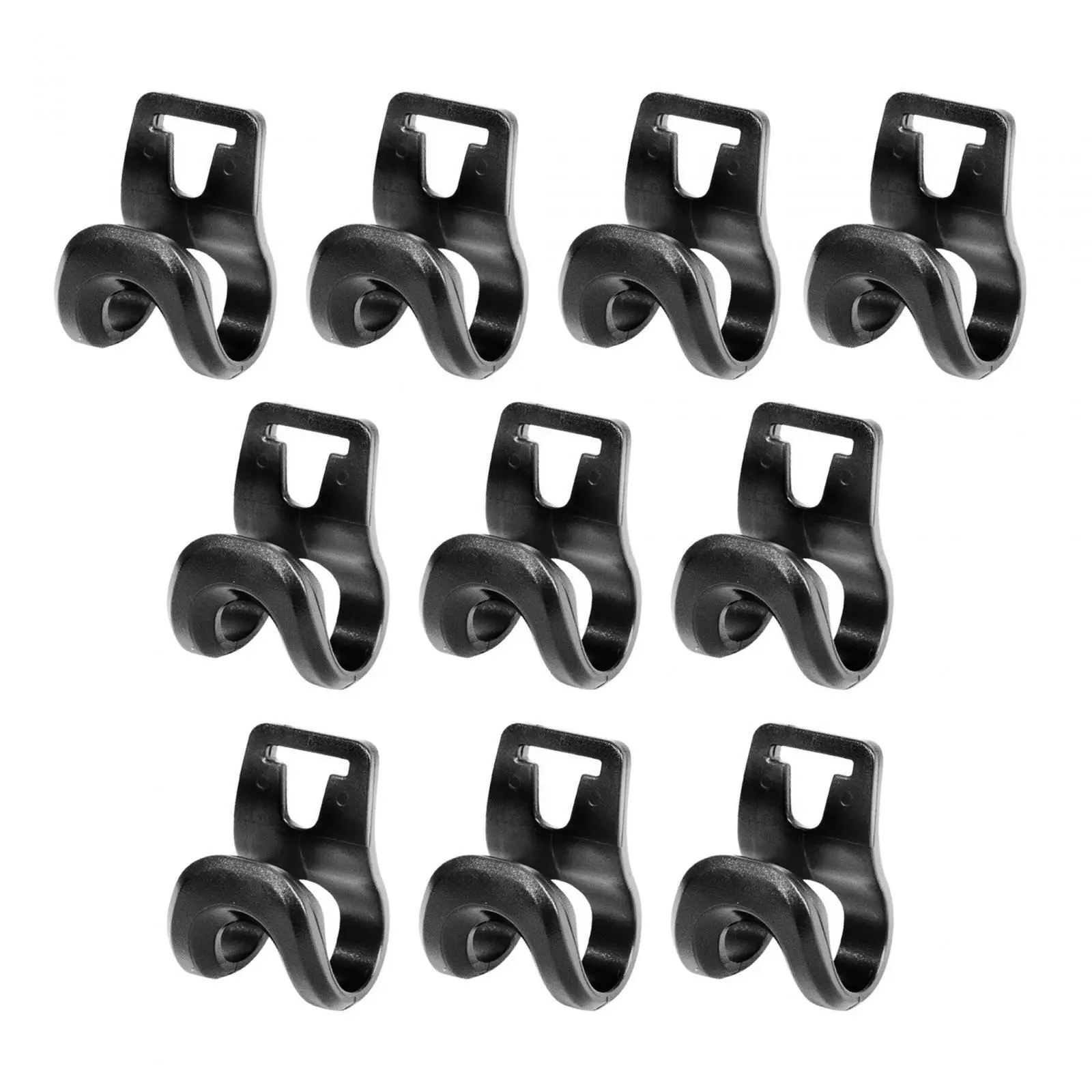 

10Pcs Tent Pole Connector Clips Non Slip Durable Tent Hooks for Backpacking Gardening Canopy Garden Picnic Mat Fixed