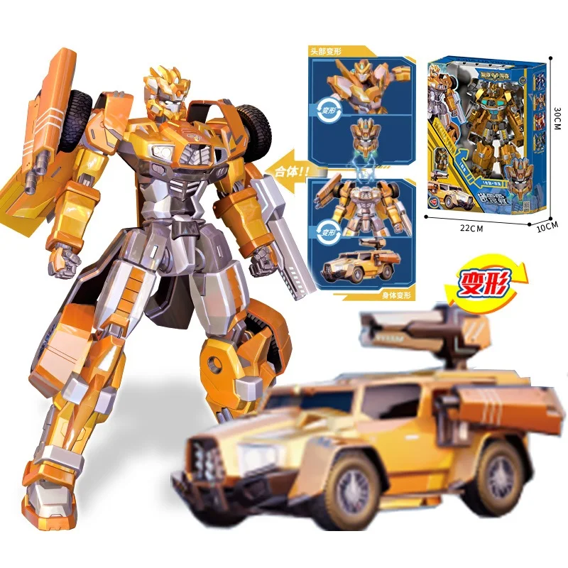 Изуродованный Авторобот Фигурка действия Аниме СЛАВА Преобразование ИГРУШКИ для детей Кукла Мультфильм Механизм Модель Ребенок Сувенир Подарок для мальчика.