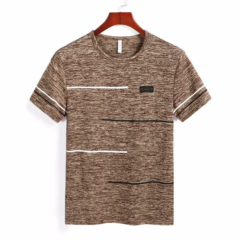 

Мужская спортивная быстросохнущая футболка, дышащая свободная летняя футболка с короткими рукавами для тренировок, фитнеса, бега, тренажерного зала