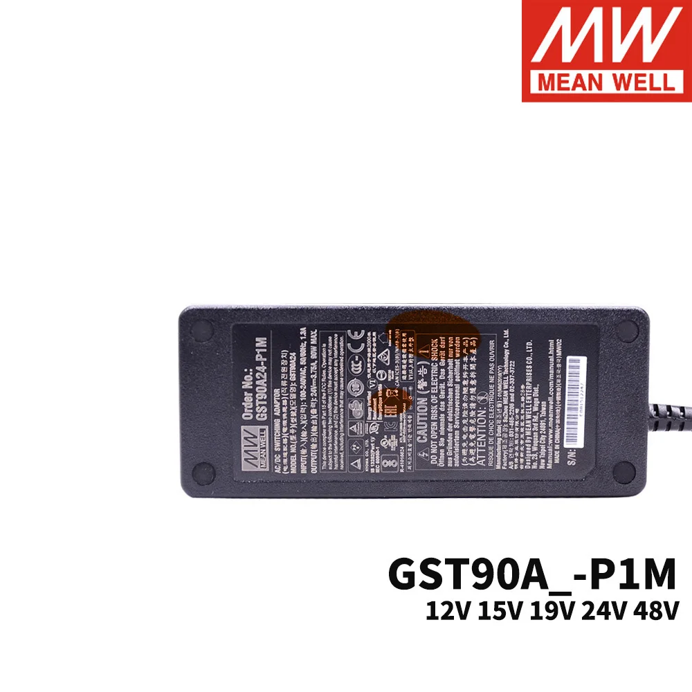 Адаптер Mean Well GST90A P1M 90 Вт 220 В переменного тока в постоянный ток 12 15 19 24 48