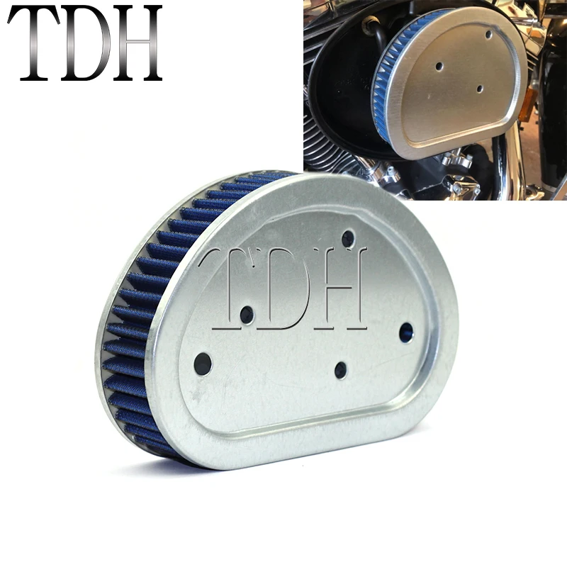 Воздушный фильтр для мотоцикла с высоким потоком воздуха Harley Dyna Fat Bob Super Street Glide