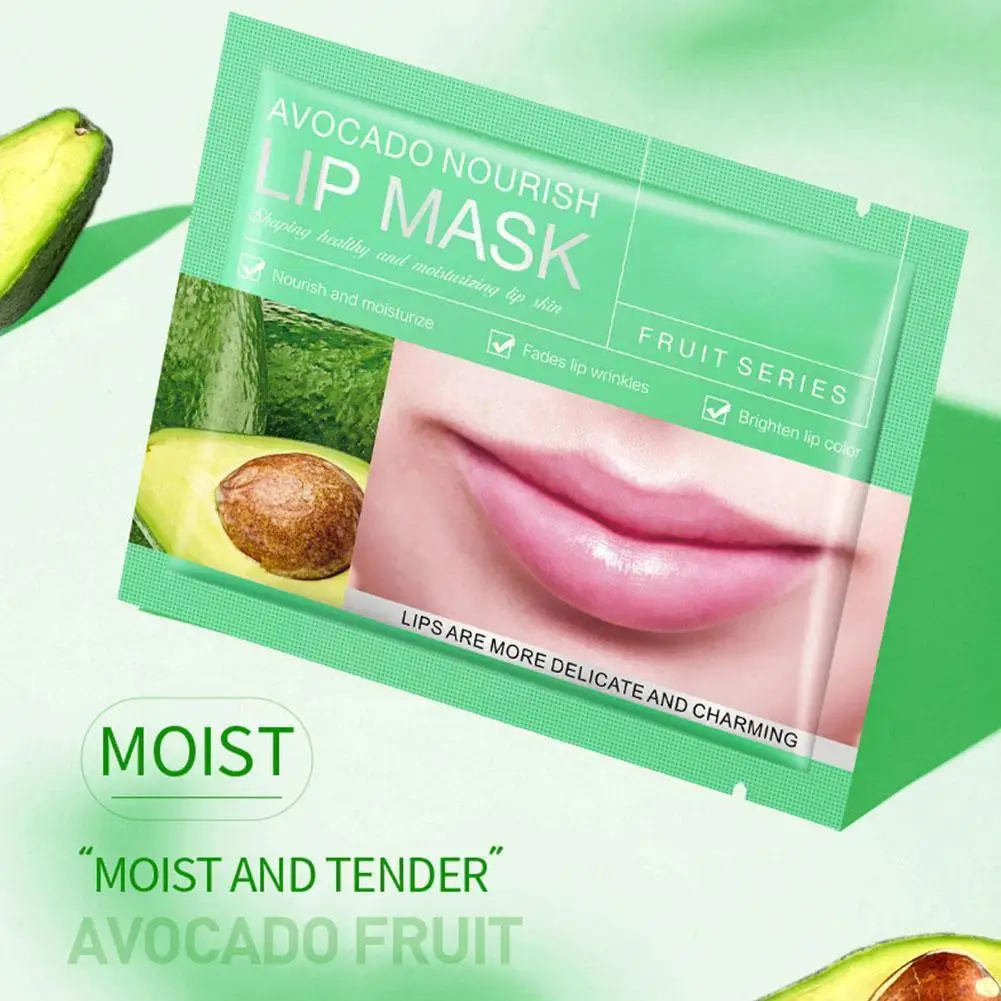 

Lip Plumper Crystal Collagen Lip Mask Fruit Moisturizing Pads Lips Anti Repair Enhancer Mask Hydrating Ageing Care Lip Lips O0M8