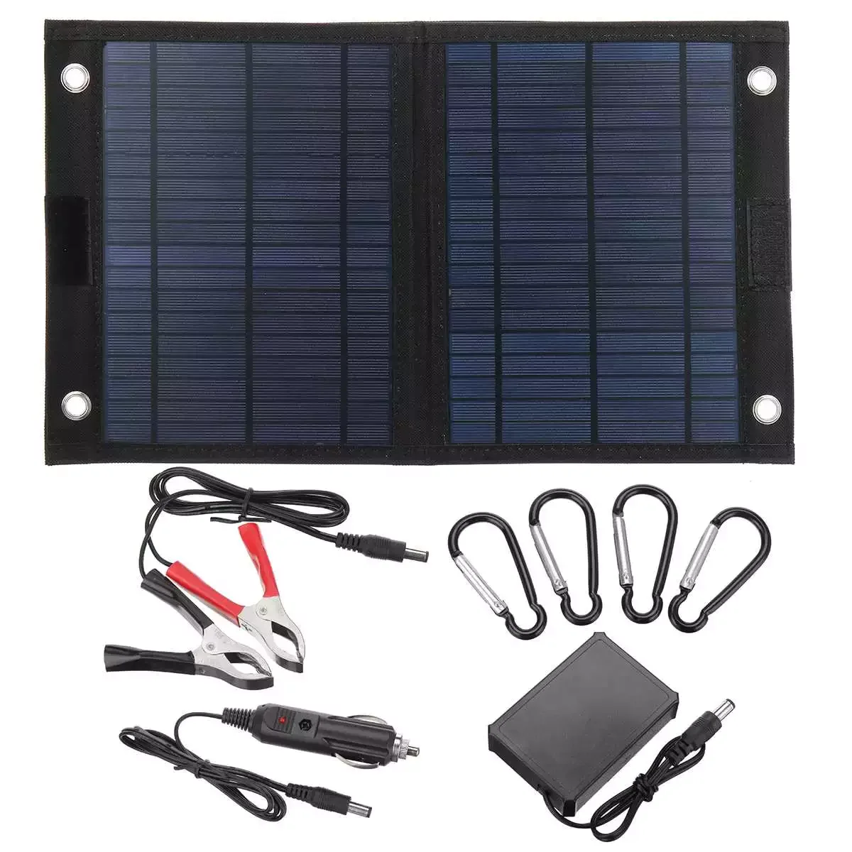

50W Foldable Solar Panel Solar Cell Portable Folding Waterproof Dual USB Solar Panel Outdoor Mobile Power Battery Charger