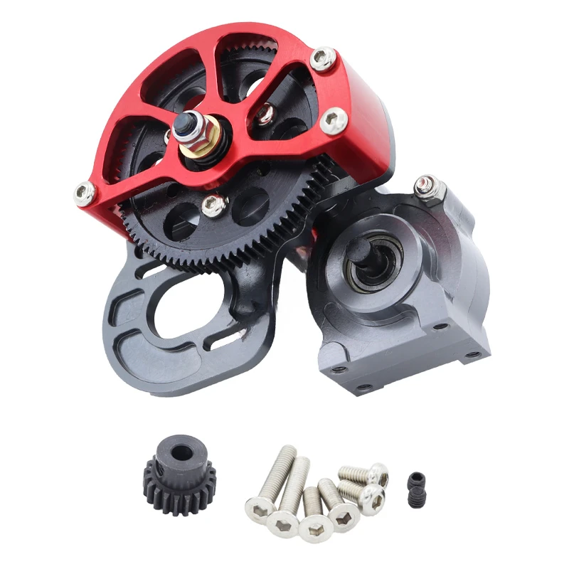 Металлический редуктор с моторной шестерней для 1/10 RC Crawler Car AXIAL SCX10 III AX103007 Traxxas TRX4