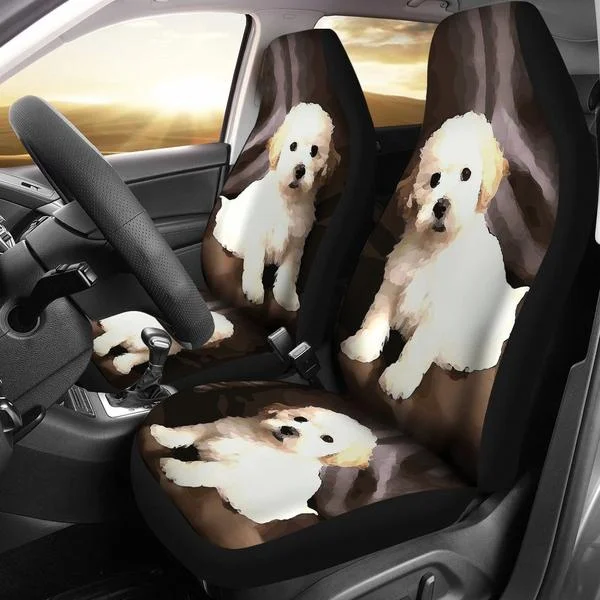

Shih poo Dog Print Car Seat Covers 2pcs