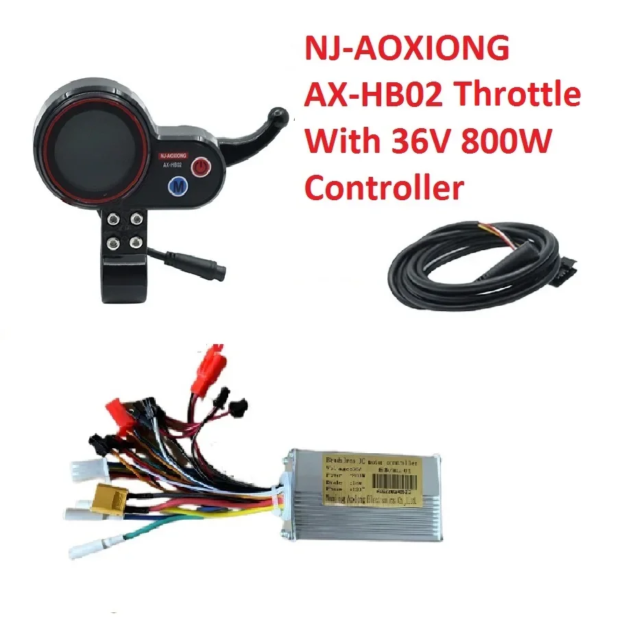 NJ-AOXIONG AX-HB02 6-контактный ЖК-дисплей дисплей дроссельной заслонки с контроллером 36