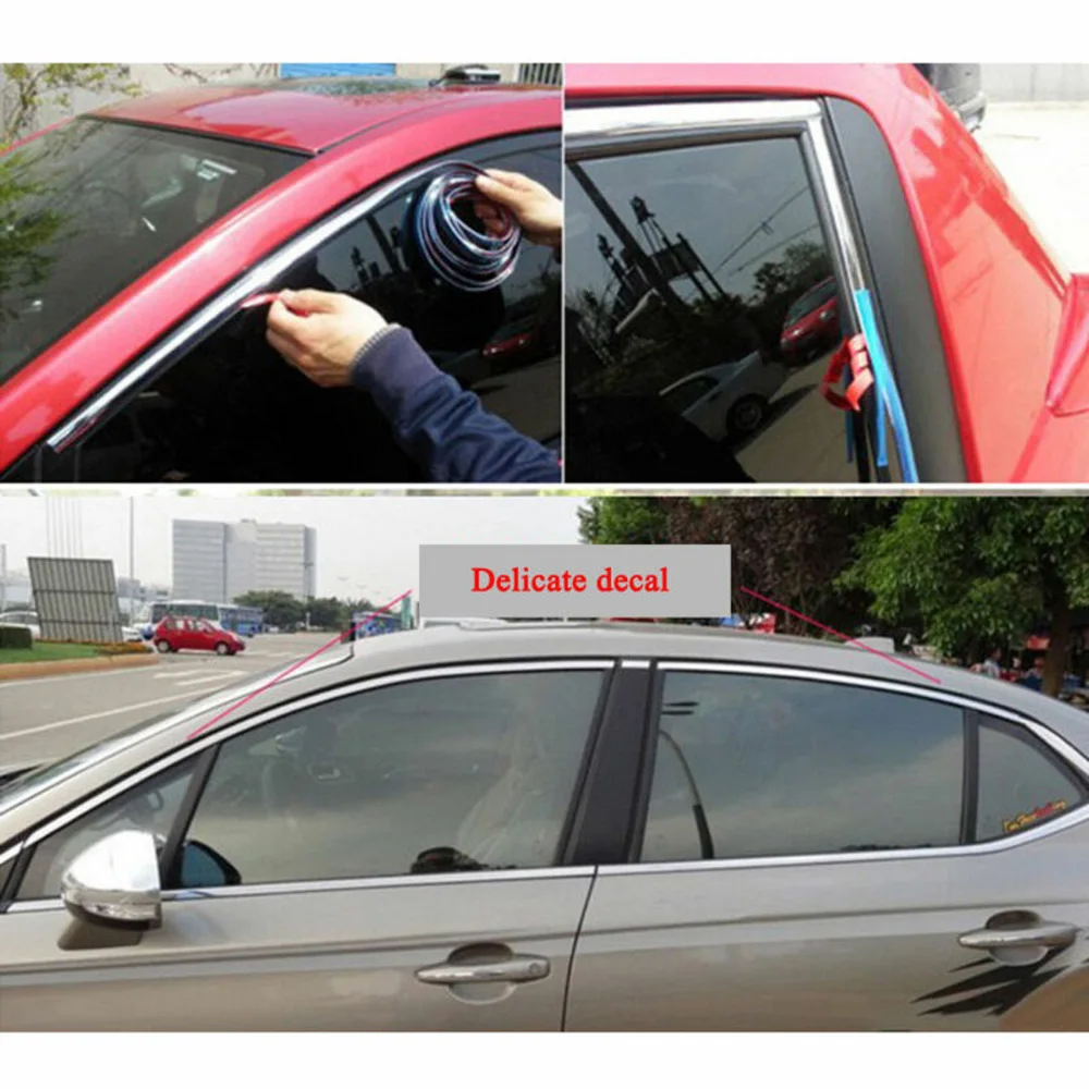

Car Bumper Strip Scratch resistant Chrome-plated ABS Exterior Portable
