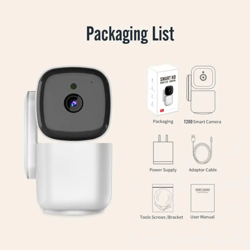 

2MP 5G WiFi IP Camera Surveillance Cameras Night Vision Human Detection Security CCTV Cameras Baby Monitor