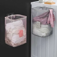 household waterproof dirty clothes basket wall mounted dirty clothes storage basket foldable bathroom laundry storage bucket