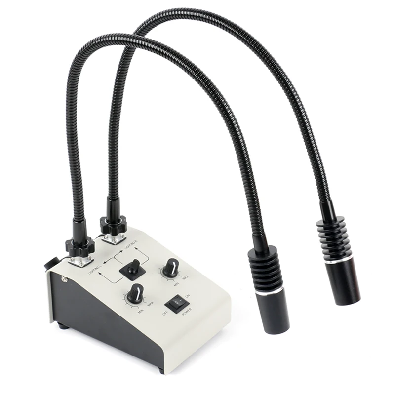 Регулируемый светодиодный двойной гусиный шейный холодный завод оптоволоконный