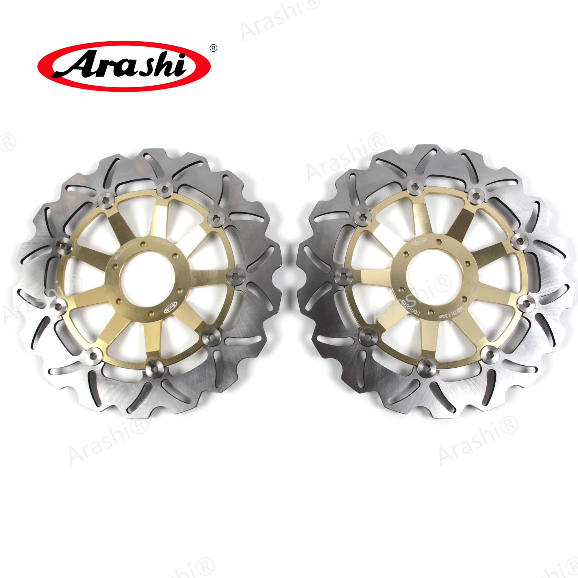 

Arashi CNC Floating Front Brake Disc Rotor For HONDA VFR800 / VFR VTEC 800 / CROSSRUNNER / CBR600F / CBR900RR / XLV VARADERO
