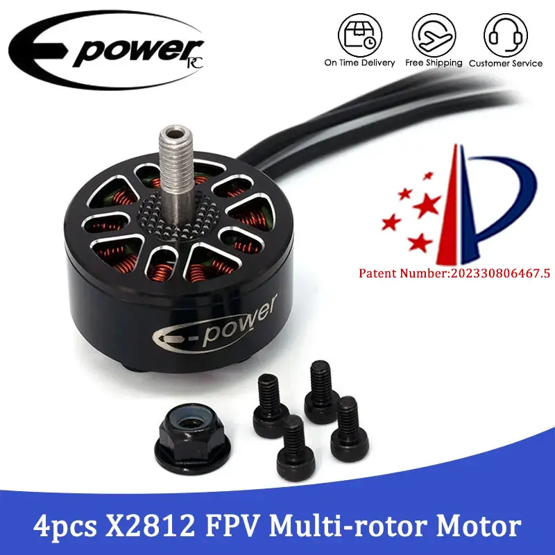 E-POWERRC X2812 2812 900KV 1115KV Бесщеточный двигатель Запчасти 4 шт./лот FPV Multi Rotores для