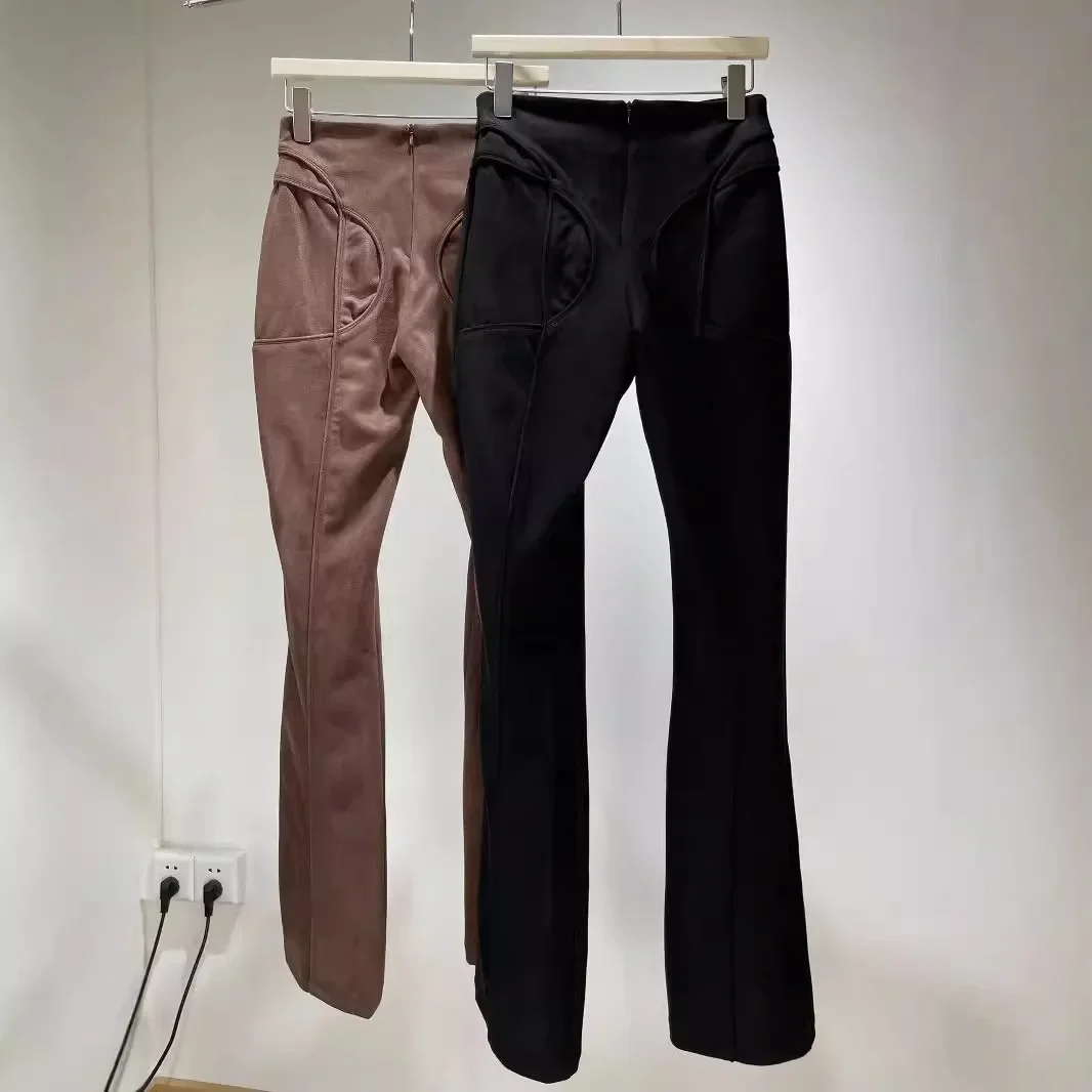 Винтажная замшевая кожаная куртка в стиле пикантной девушки дизайн мотоцикла