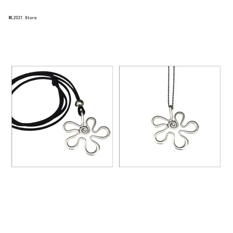 

Hollow Flower Choker Necklaces Birthday Gifts Flower Necklaces Alloy Material