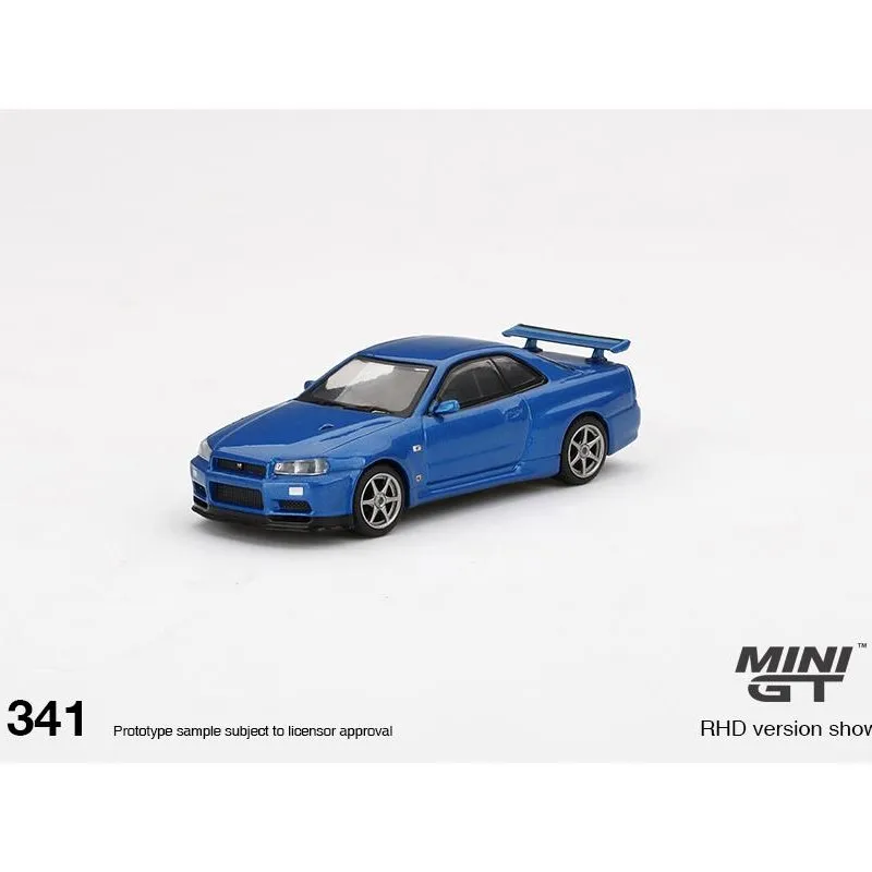 Presale In April MINI GT 1/64 Nissan Skyline GT-R (R34) V-Spec II Diecast Model Car |