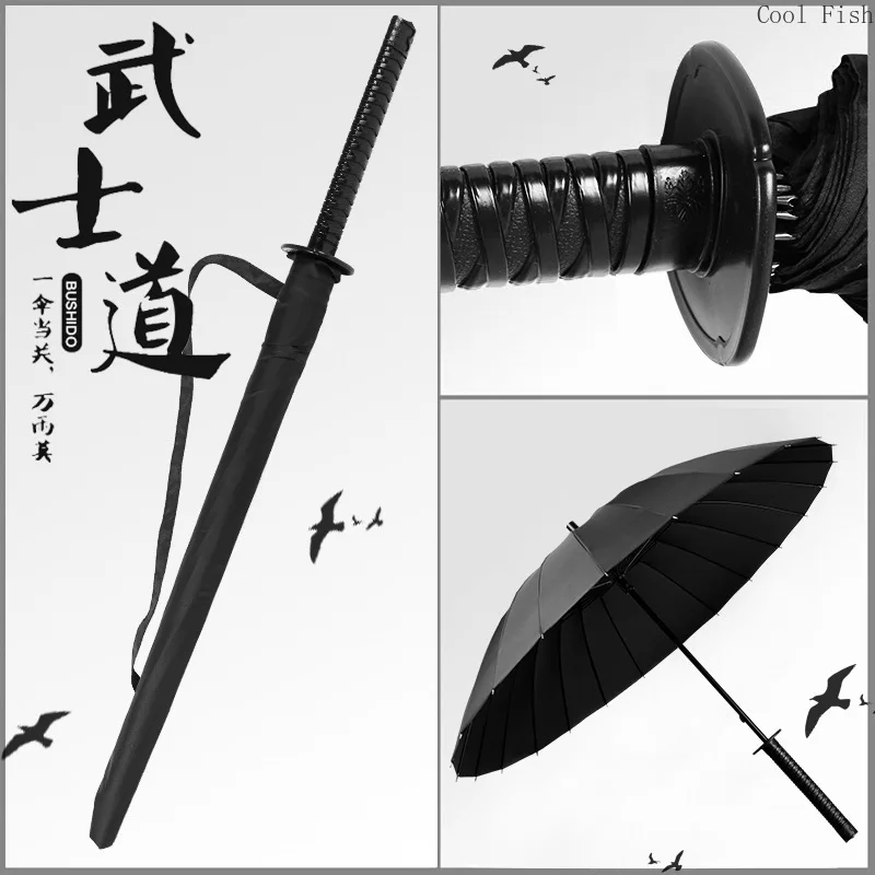 

Attractive Cool Tatsu Yamashiro Creative Modeling Long Straight Umbrella Kungfu Props